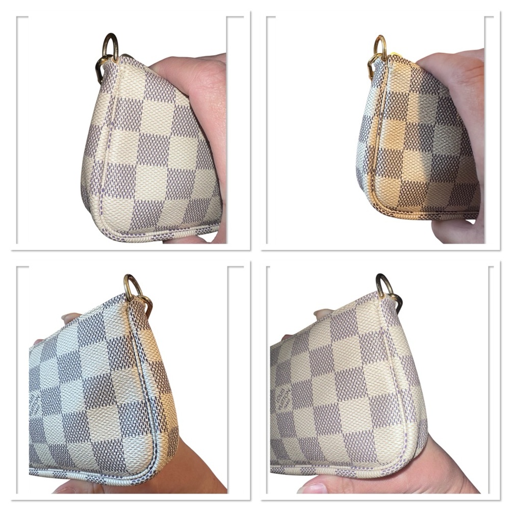 NWT ✨Louis Vuitton Damier Azur Mini Pochette - Picture 10 of 16